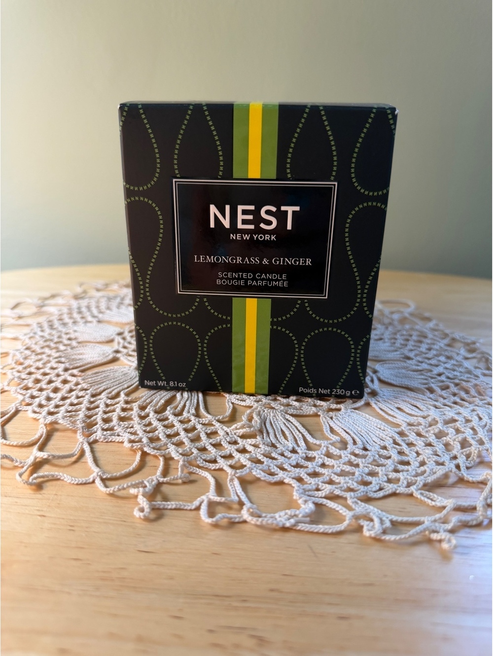 Nest Lemongrass & Ginger Scented Candle 8.1 oz in Glass Container